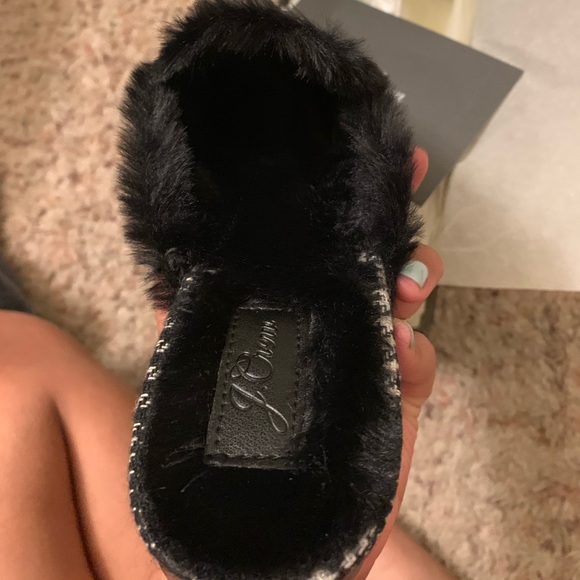 J. Crew Faux-fur Lined Mules Slides - Picture 2 of 5